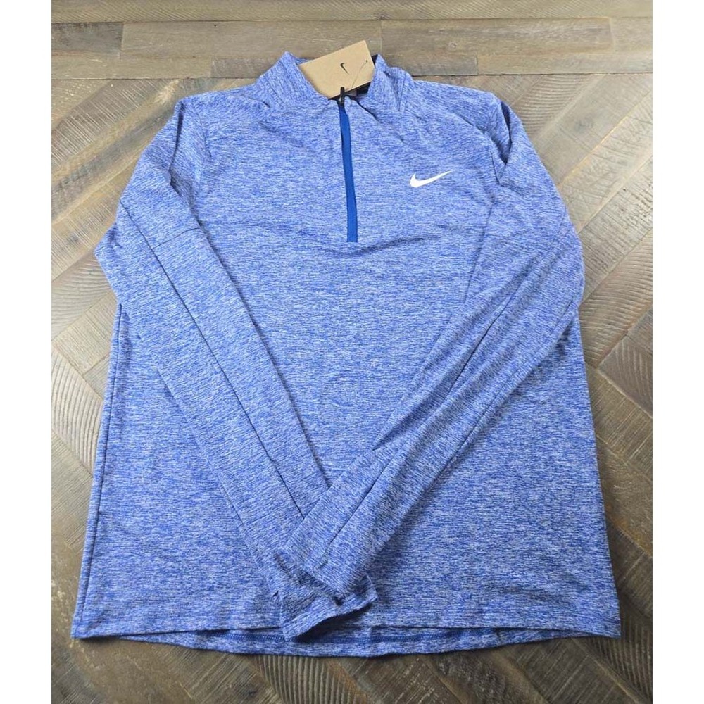 Nike Dri-Fit Element Womens Quarter Zip Running Top Space Dye DH4951-494 Med NWT